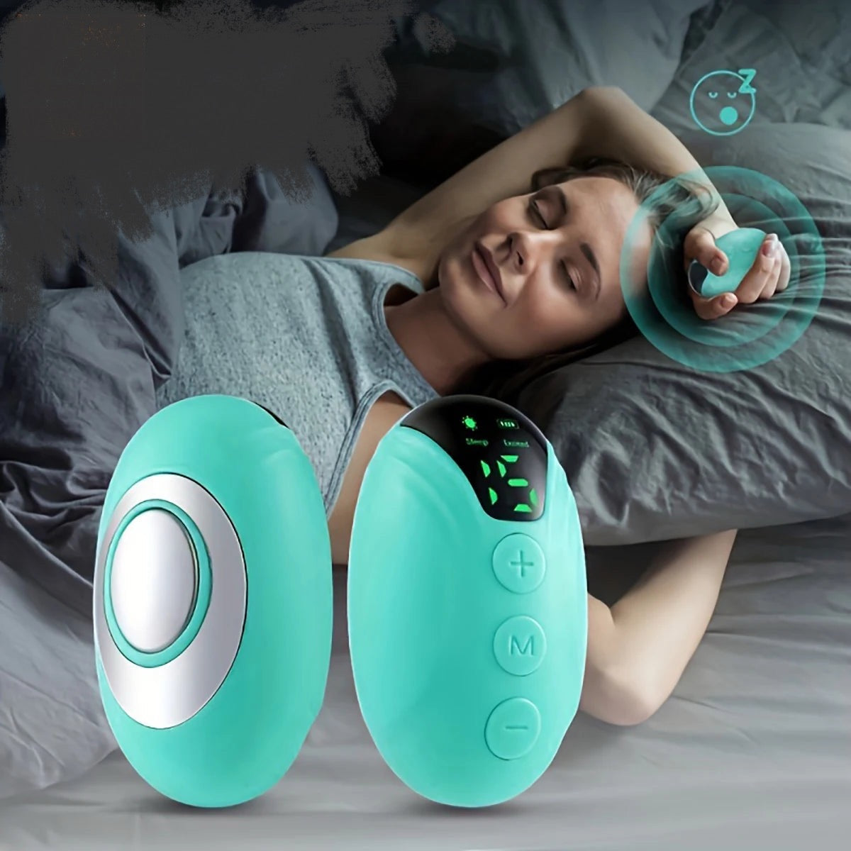 Microcurrent & EMS Sleep Aid Device: Beat Insomnia & Stress! 🌙⚡
- Palm Pulse Massager for instant relaxation.
- Works in 20 mins.
Schlafgerät mit Mikrostrom- und EMS-Technologie: Für Schlaflosigkeit, Stress und Angst!