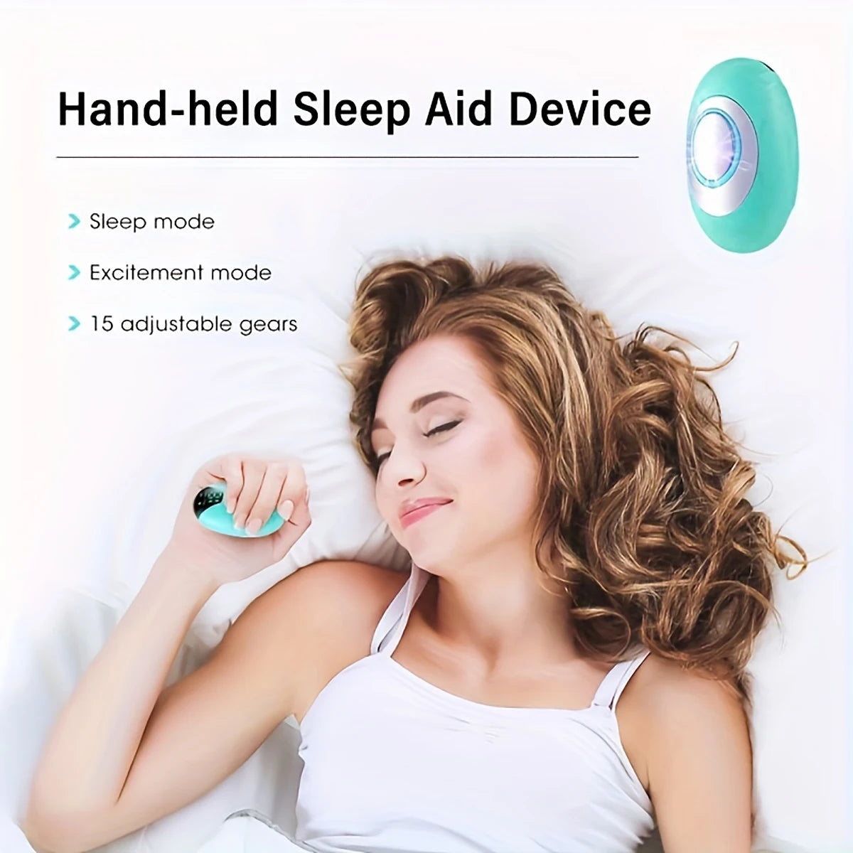 Microcurrent & EMS Sleep Aid Device: Beat Insomnia & Stress! 🌙⚡
- Palm Pulse Massager for instant relaxation.
- Works in 20 mins.
Schlafgerät mit Mikrostrom- und EMS-Technologie: Für Schlaflosigkeit, Stress und Angst!