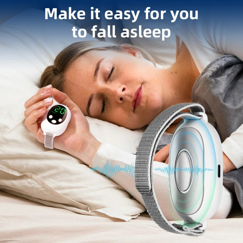 Microcurrent & EMS Sleep Aid Device: Beat Insomnia & Stress! 🌙⚡
- Palm Pulse Massager for instant relaxation.
- Works in 20 mins. Schlafgerät mit Mikrostrom- und EMS-Technologie: Gegen Schlaflosigkeit, Stress und Angst.