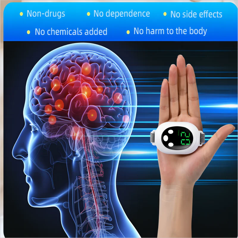 Microcurrent & EMS Sleep Aid Device: Beat Insomnia & Stress! 🌙⚡
- Palm Pulse Massager for instant relaxation.
- Works in 20 mins. Schlafgerät mit Mikrostrom- und EMS-Technologie: Gegen Schlaflosigkeit, Stress und Angst.