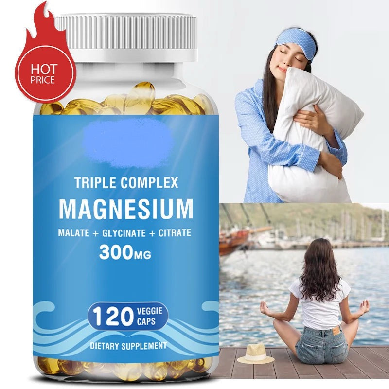 Relieve Tension and Improve Sleep with Magnesium - مزيج من المغنيسيوم لتحسين حركة الأمعاء وتخفيف التوتر العصبي والقلق النفسي، والمساعدة في النوم العميق، بالإضافة إلى زيادة النشاط البدني والطاقة.