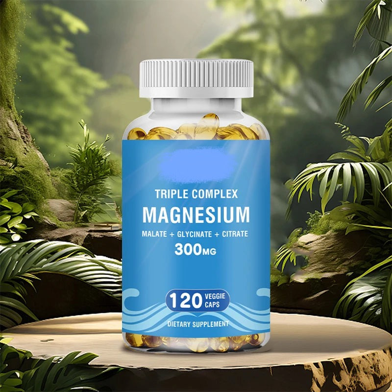 Relieve Tension and Improve Sleep with Magnesium - مزيج من المغنيسيوم لتحسين حركة الأمعاء وتخفيف التوتر العصبي والقلق النفسي، والمساعدة في النوم العميق، بالإضافة إلى زيادة النشاط البدني والطاقة.