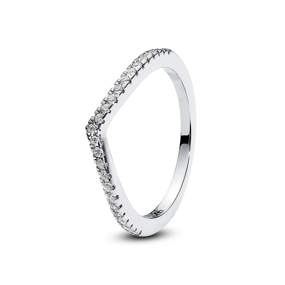 Original 925 Sterling Silver Rings for Women - خواتم فضة استرلينية أصلية للنساء بتصميم تاج وقلب وشمس وقمر، مثالية للخطوبة والزفاف، بلمعة ذهبية وزركون مرصعة، مجوهرات فاخرة