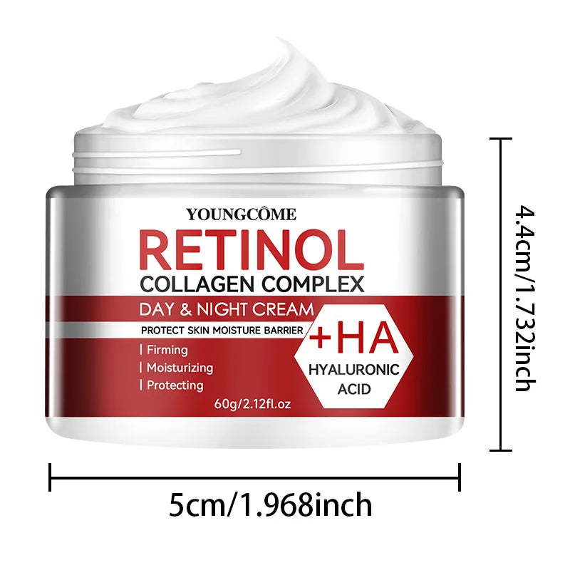 Retinol Collagen Facial Care Moisturizing Cream - Restore and Nourish! Perfect for dry and rough skin, this cream deeply hydrates and revitalizes. Ideal for aging skin. Treat yourself to luxurious skincare today!
"كريم ترطيب البشرة بالكولاجين ضد الشيخوخة