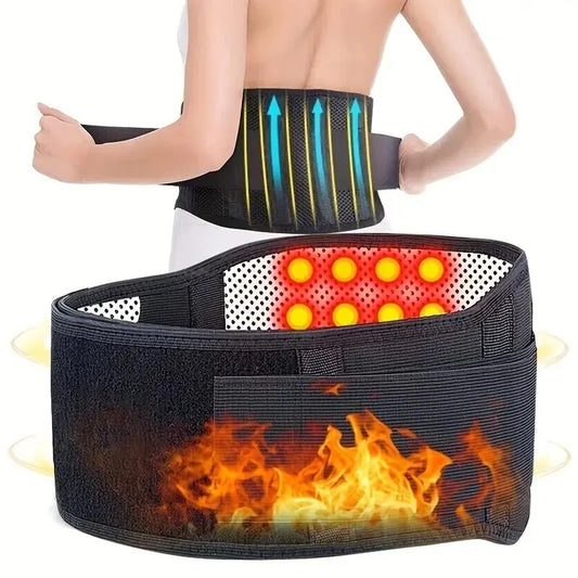 Self-heating Magnetic Therapy Belt: Supports back and waist, doubles as massage and sports accessory.
حزام علاجي مغناطيسي ذاتي التسخين: يدعم الظهر والخصر، ويستخدم كحزام تدليك وإكسسوار رياضي.