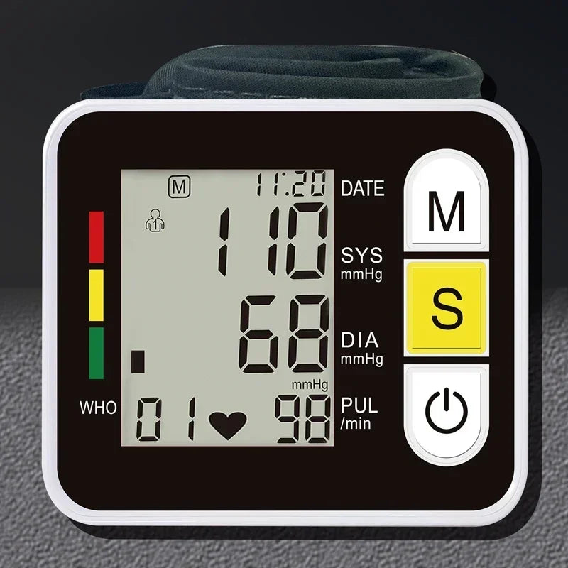 Stay in control of your health with our Portable Digital Blood Pressure Monitor! Monitor heart rate and pulse with ease. Buy now ابق على اطلاع على صحتك مع جهاز قياس ضغط الدم الرقمي المحمول! راقب معدل ضربات القلب والنبض بسهولة. اشترِ الآن