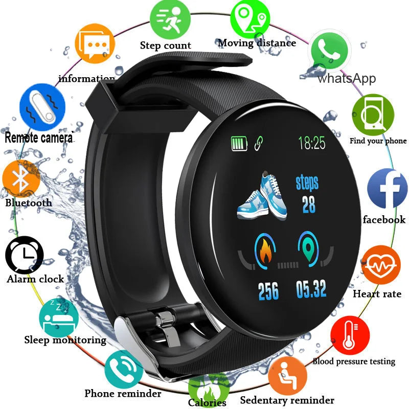 Smart Watch - Revolutionize Your Fitness Routine! Keep tabs on blood pressure, log sports endeavors, and elevate your style. Waterproof, unisex design. Order yours today!
"الساعة الذكية - شريكك النهائي للياقة البدنية! راقب ضغط الدم، سجل أنشطتك الرياضية