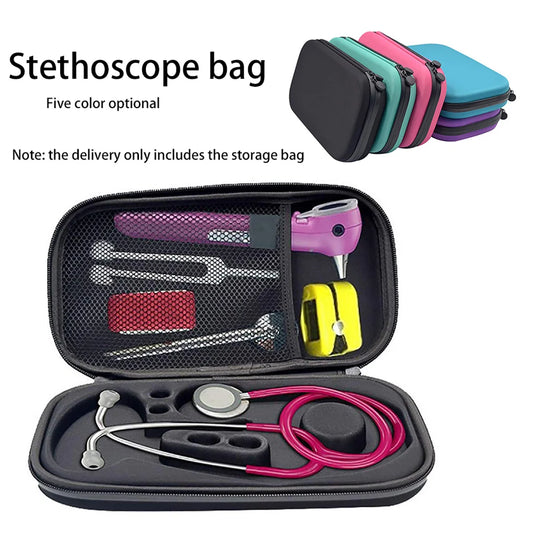 Stethoscope Storage Bag: Shockproof Mesh Organizer Bag, Wear-resistant and Safe. Multi-functional Home Supplies in Black.
حقيبة تخزين ستيثوسكوب: حقيبة منظمة شبكية مضادة للصدمات، مقاومة للتآكل وآمنة. إمدادات منزلية متعددة الاستخدامات باللون الأسود.