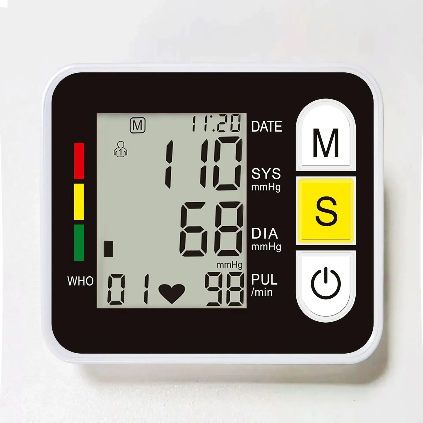 Stay in control of your health with our Portable Digital Blood Pressure Monitor! Monitor heart rate and pulse with ease. Buy now ابق على اطلاع على صحتك مع جهاز قياس ضغط الدم الرقمي المحمول! راقب معدل ضربات القلب والنبض بسهولة. اشترِ الآن