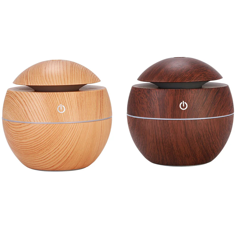 Wooden Electric Aroma Diffuser for Relaxing Bedrooms - جهاز ترطيب هواء بالخشب لغرف النوم المريحة