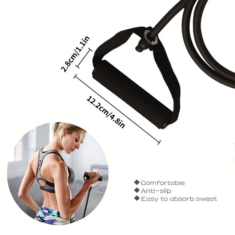 Resistance Bands with Handles for Men and Women - شرائط مقاومة مع مقابض للتمرينات الرياضية، معدات تدريب القوة في المنزل، مثالية للرجال والنساء