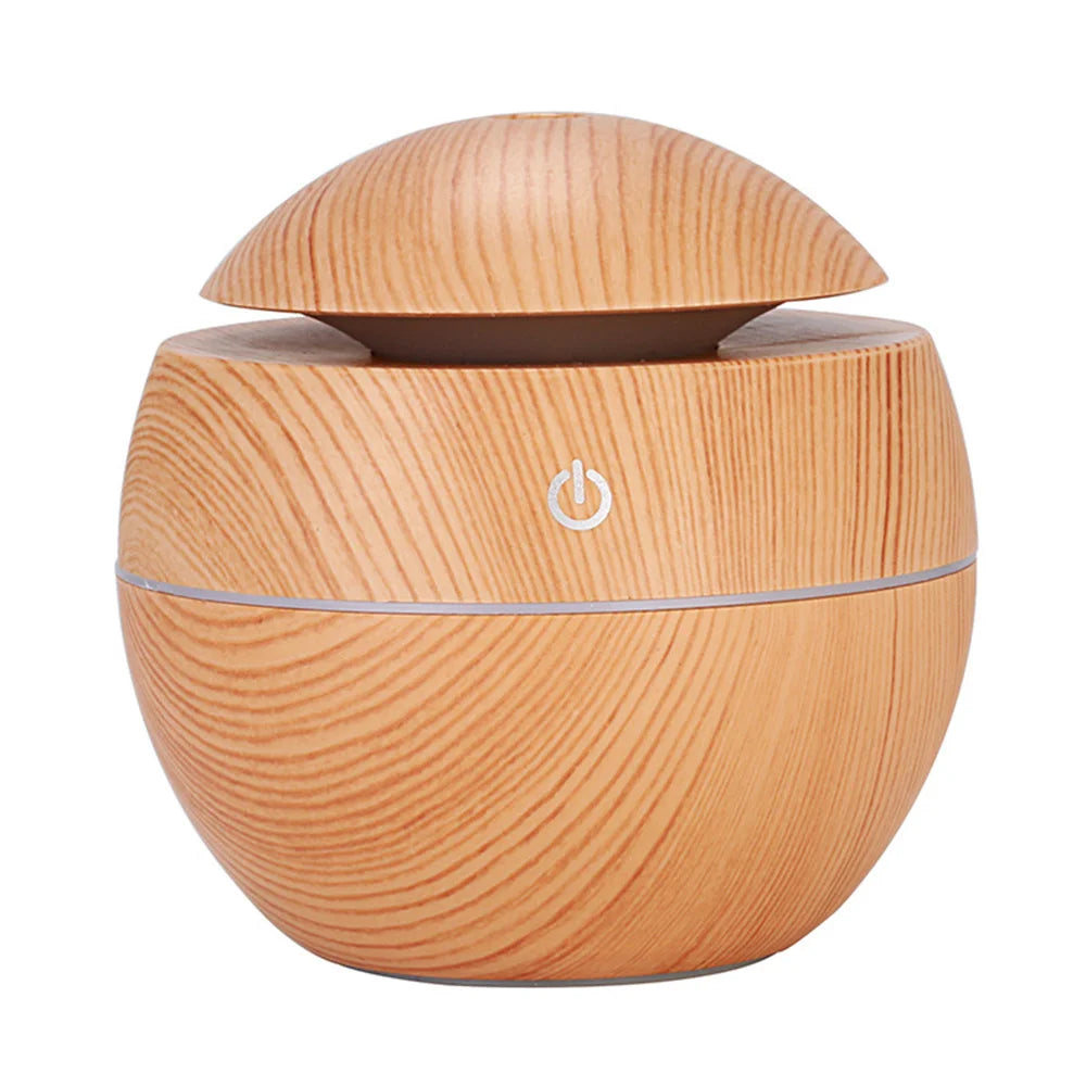 Wooden Electric Aroma Diffuser for Relaxing Bedrooms - جهاز ترطيب هواء بالخشب لغرف النوم المريحة