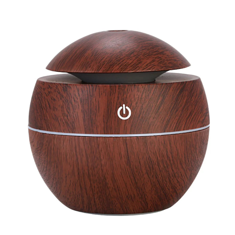 Wooden Electric Aroma Diffuser for Relaxing Bedrooms - جهاز ترطيب هواء بالخشب لغرف النوم المريحة